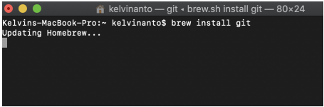 First, Homebrew might update itself