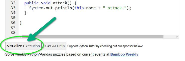 Python Tutor for Java